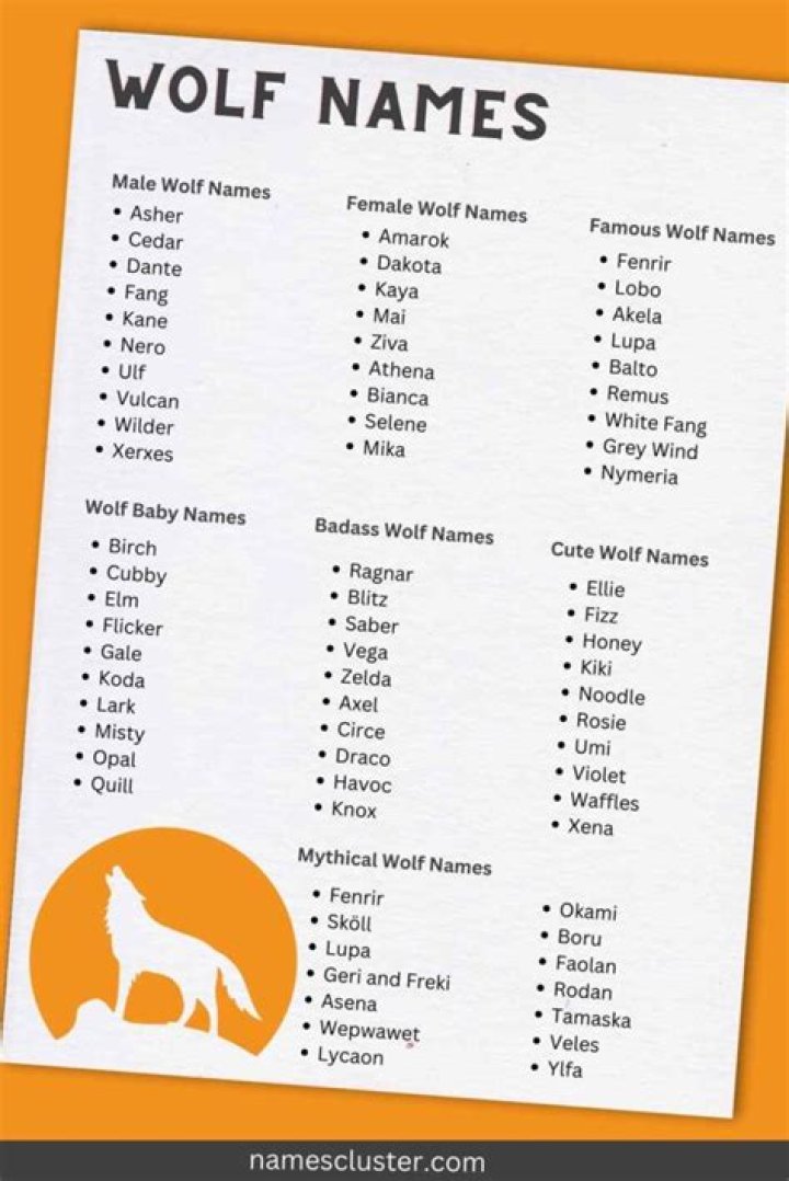 Good Male Wolf Names